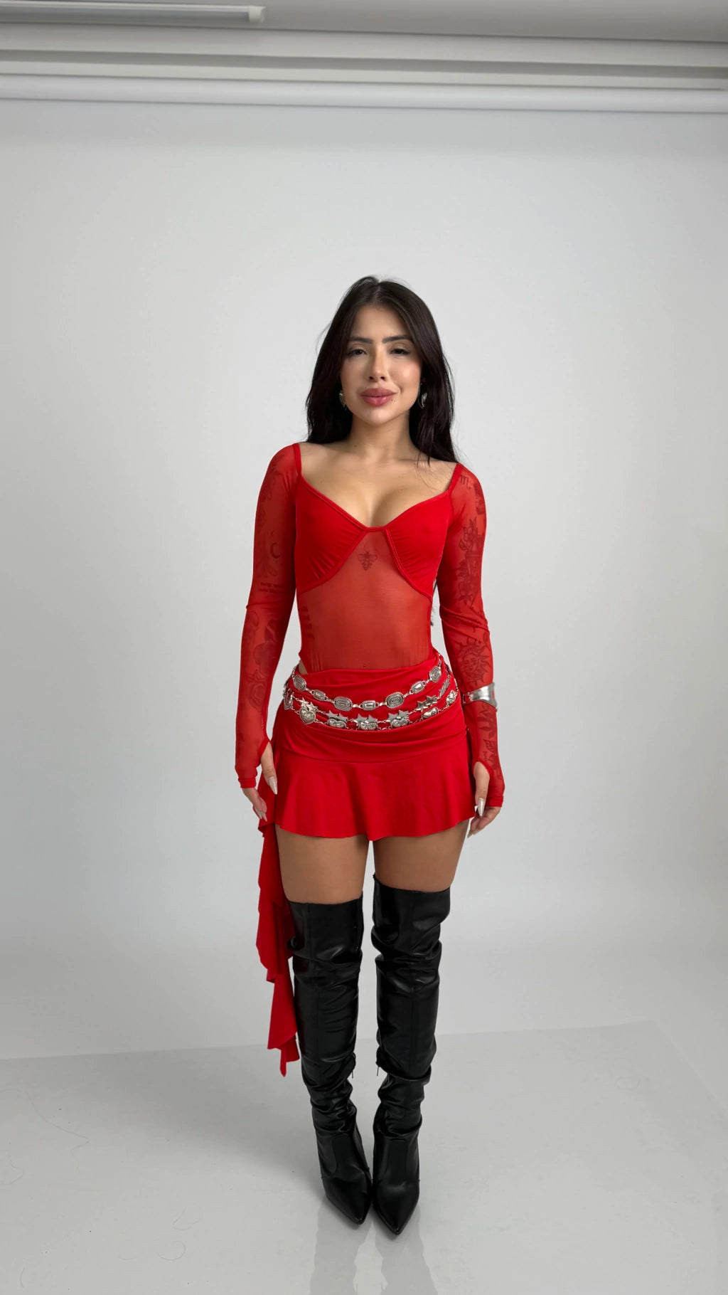Mini Falda Mara Rojo