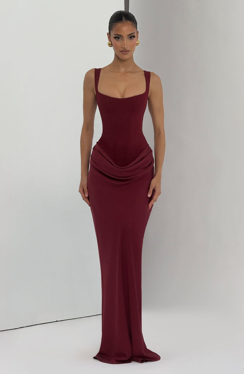 Vestido Carys Burdeo
