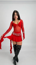 Mini Falda Mara Rojo