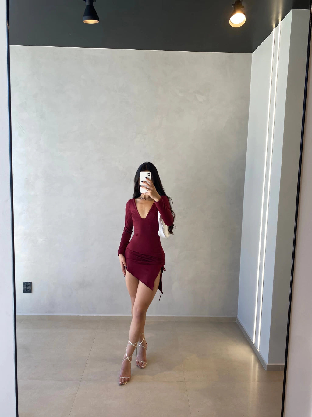 Vestido Eivy burdeo