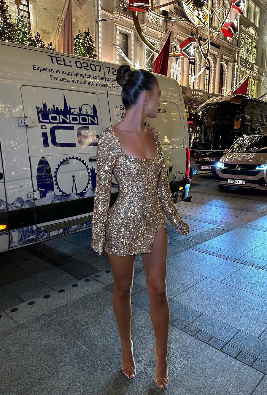 Vestido NYX Dorado