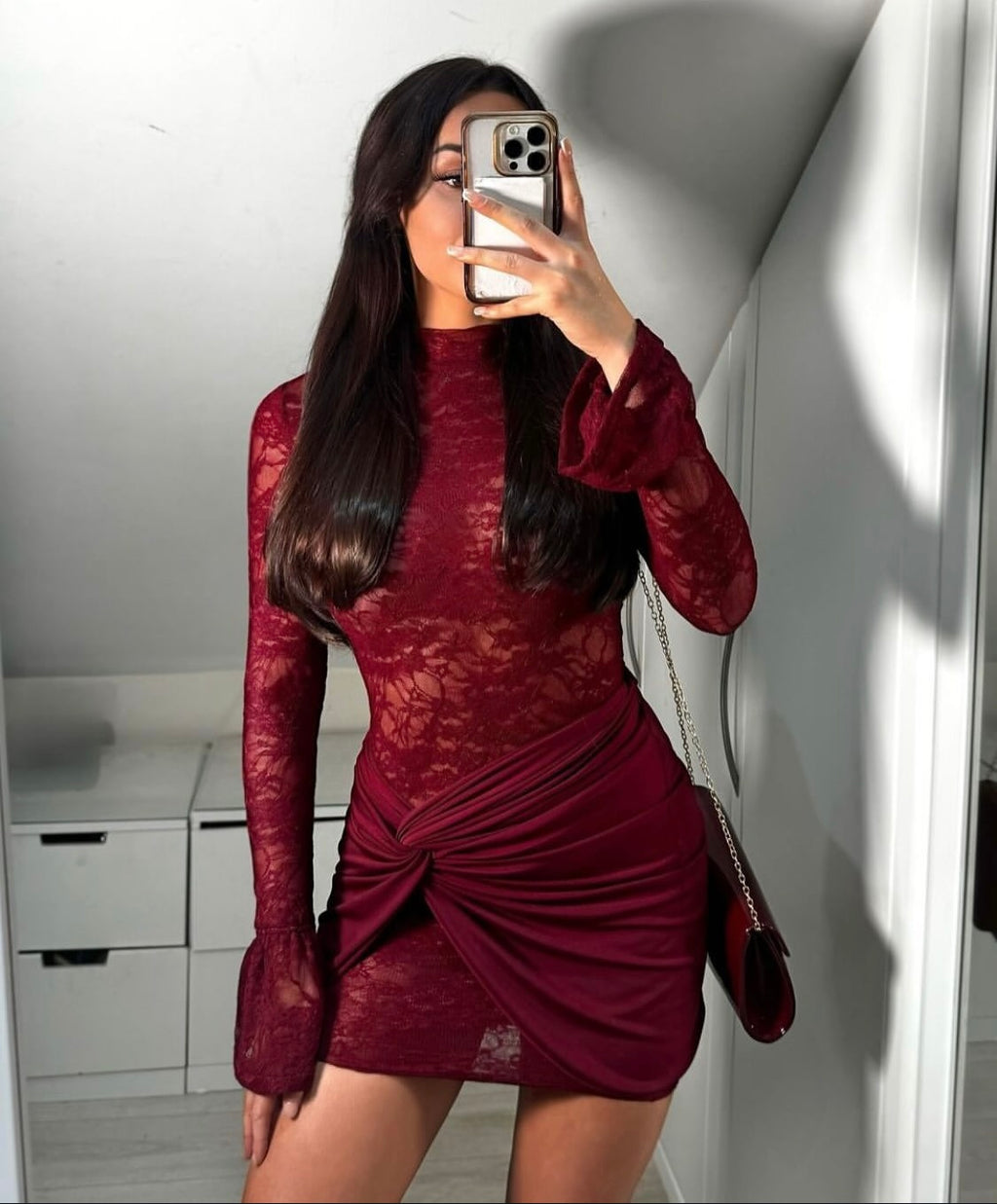 Vestido Vera Rojo Italiano