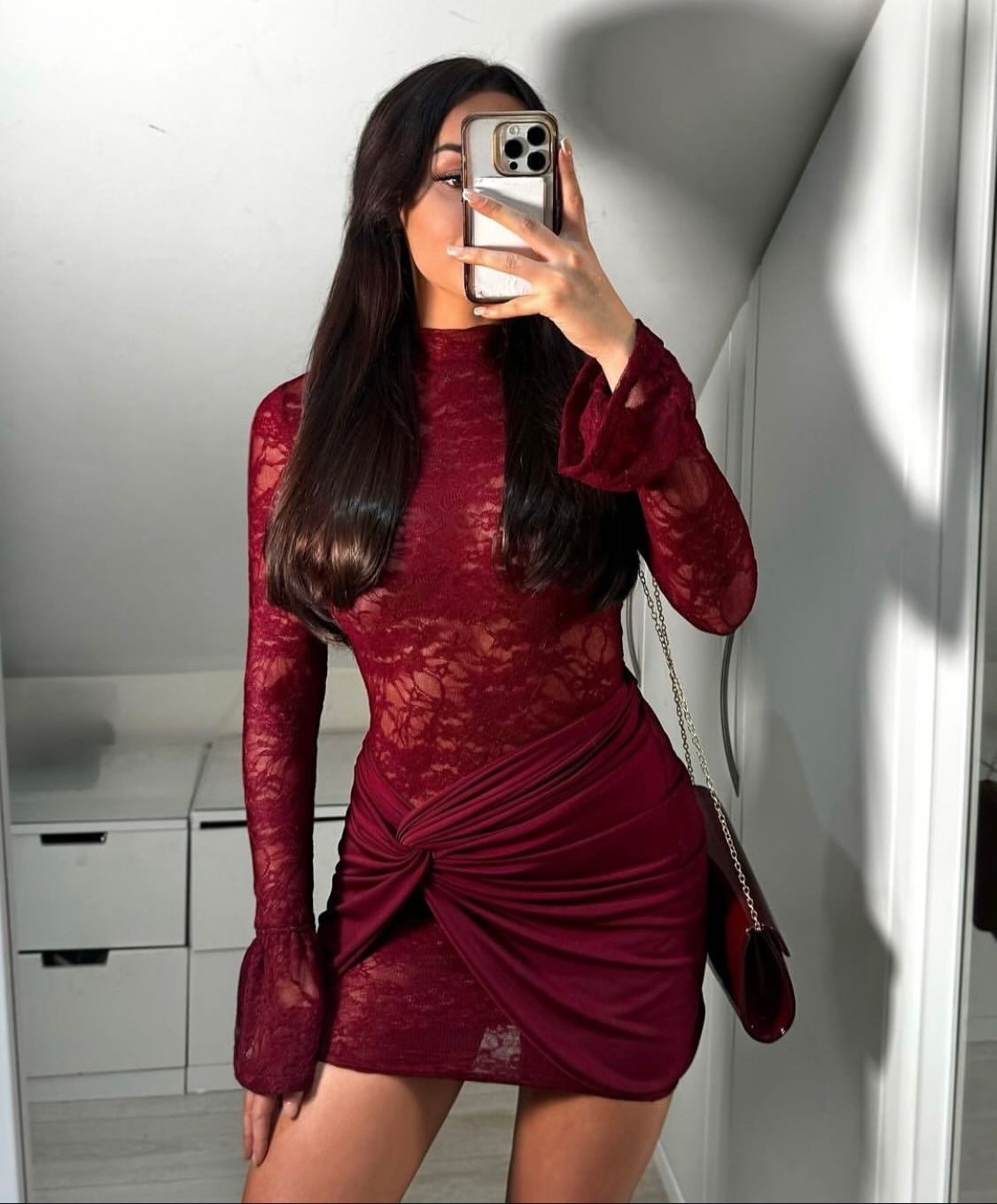Vestido Vera Rojo Italiano