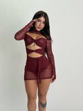 Vestido Riri Burdeo