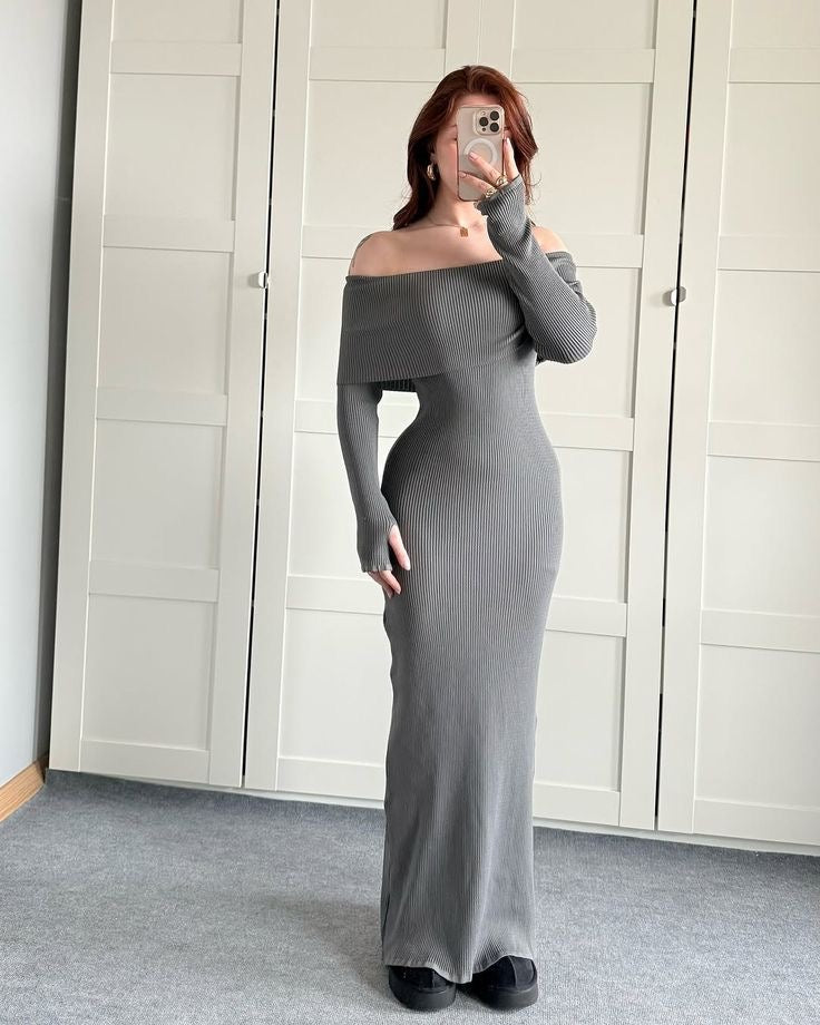 Vestido Tulipan Gris