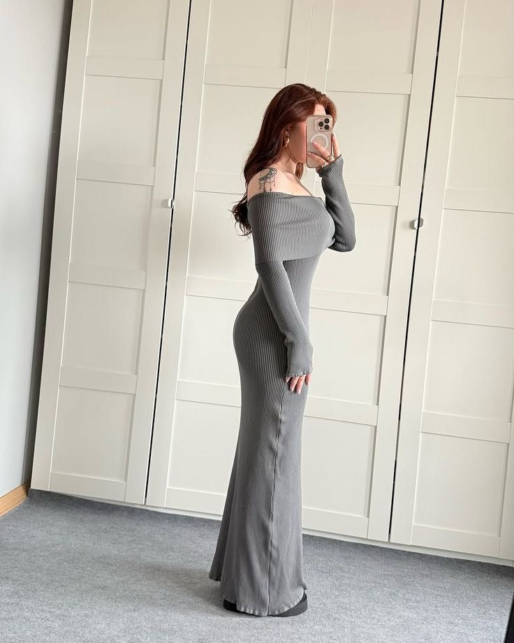 Vestido Tulipan Gris
