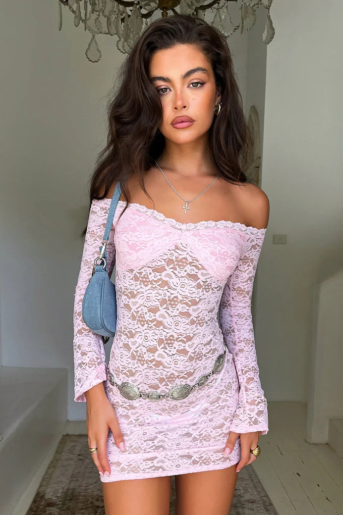 Vestido Sunset Mini Rosa